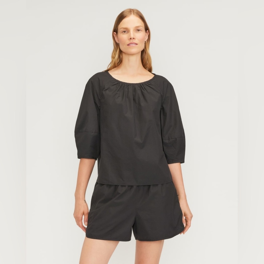 NWOT Everlane The Poplin Scoop-Neck Top